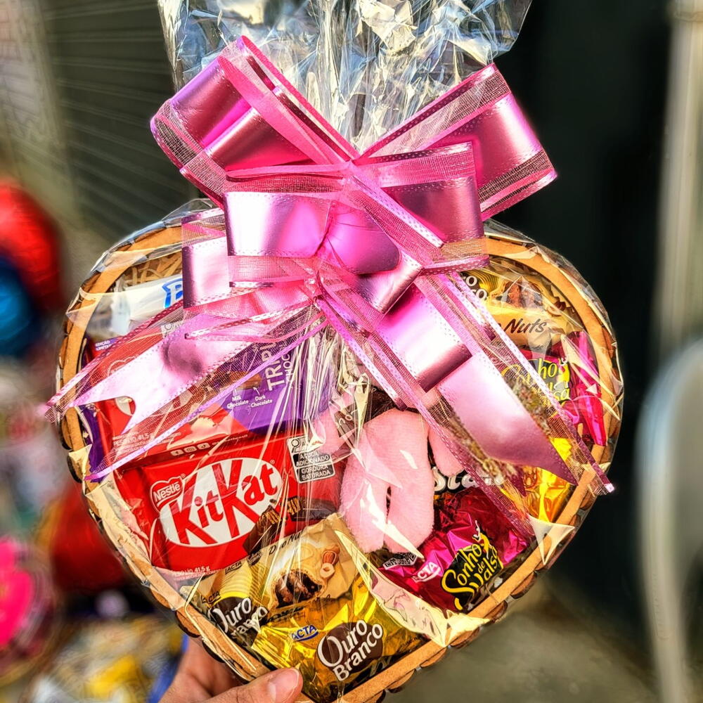 Cesta de Coração Fofo