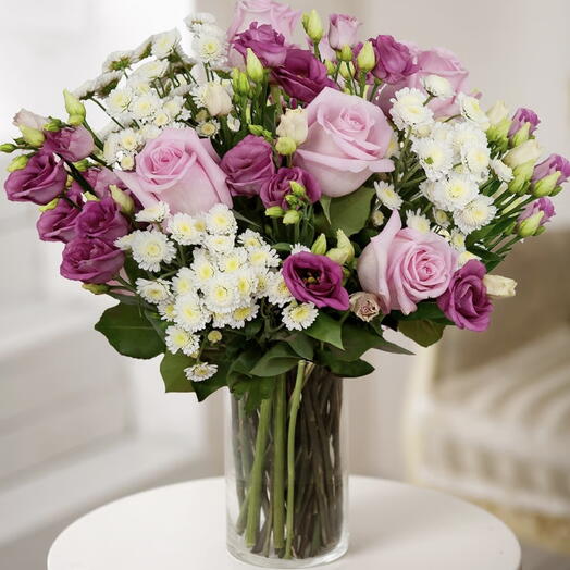 Mix de Flores do Campo em Tons Lilas