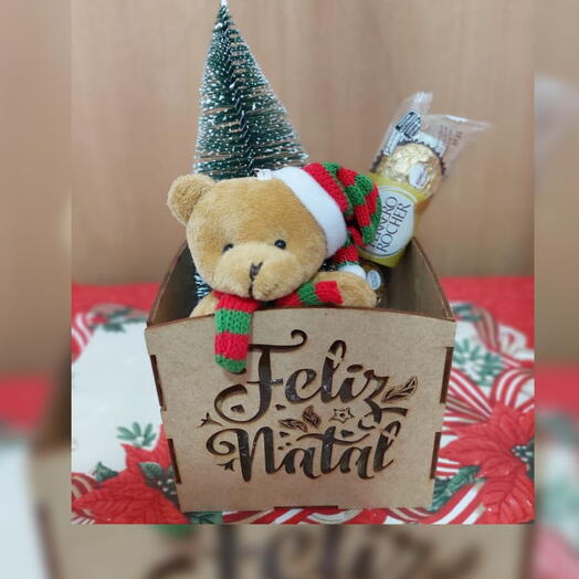 Cachepot Mdf Feliz Natal