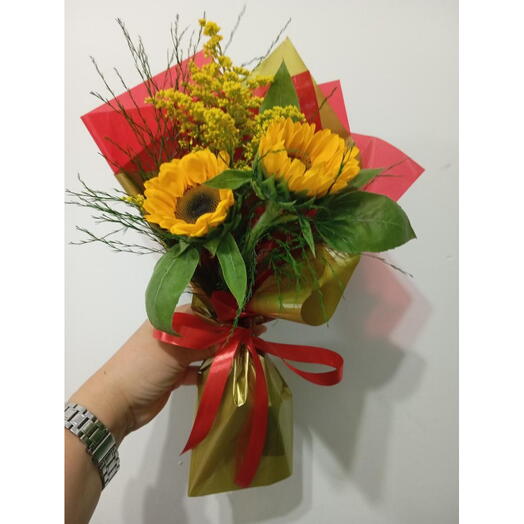 Buquê com 2 Girassois