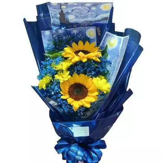 Buquê de Girassol noite estrelada com II