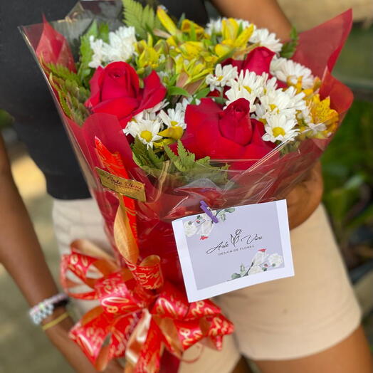 Ramalhete Linha Basica 3 Rosas