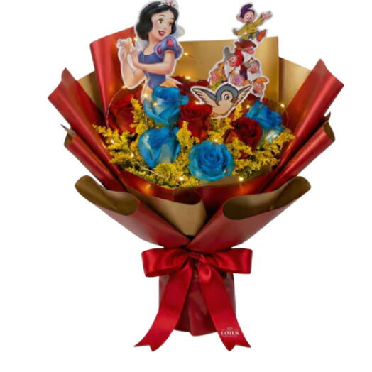 Buquê Mundo Disney - Branca de Neve e os Sete Anões