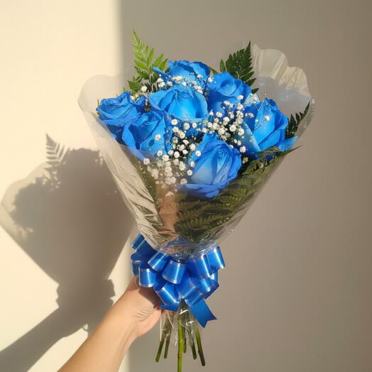 Buquê Azul Tingido