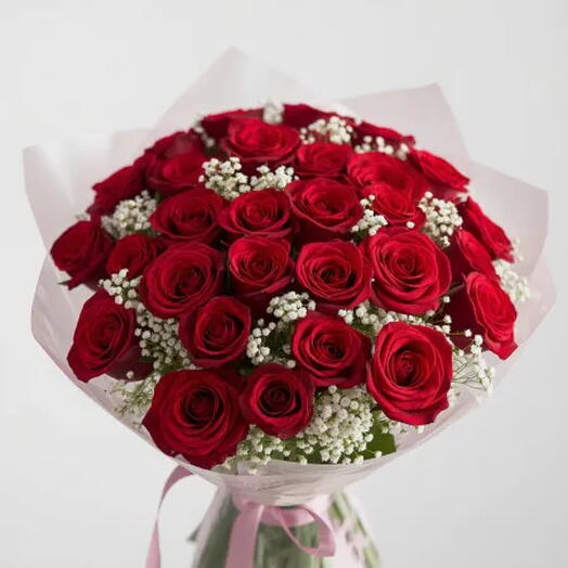 Buquê de 36 Rosas Vermelhas