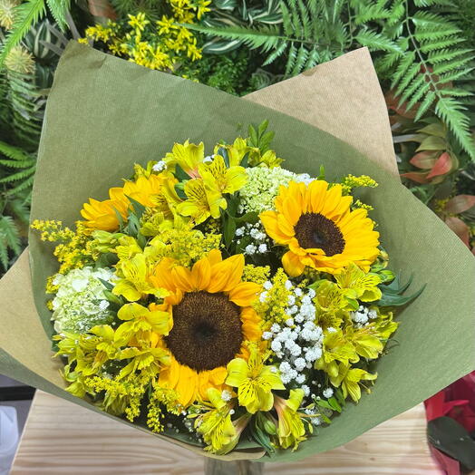 Buquê de 3 Girassois