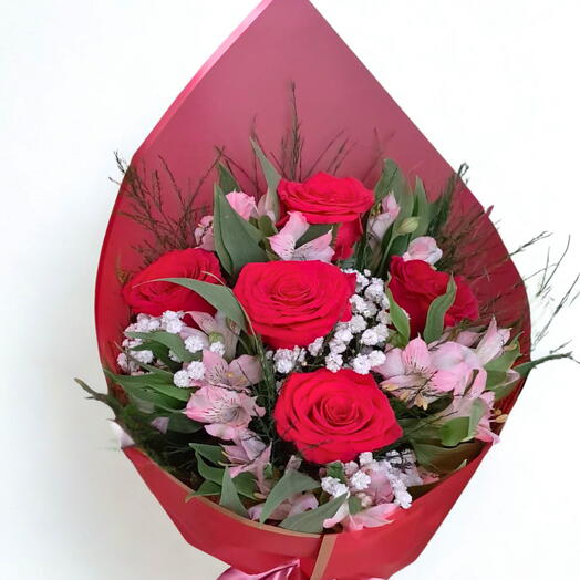 Bouquet 5 Rosas Colombianas