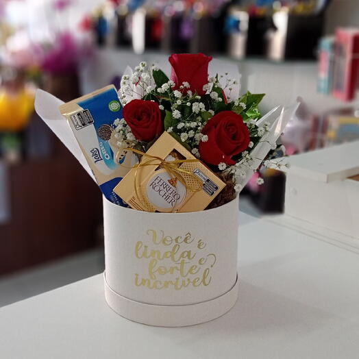 Cx Box com Rosas