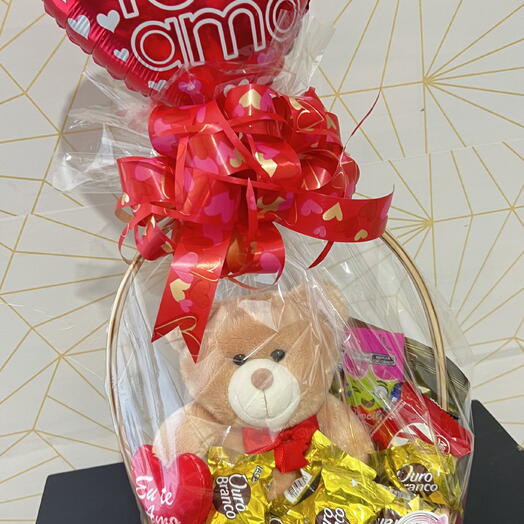 Cesta Pelucia c/ Chocolate