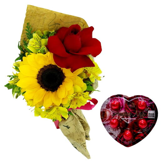 Buquê Eterna Beleza com Bombom Viermon