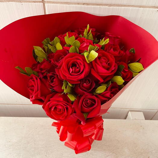 Buquê 20 Rosas Vermelhas