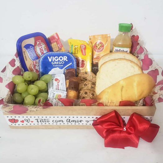 Bandeja cafe com amor