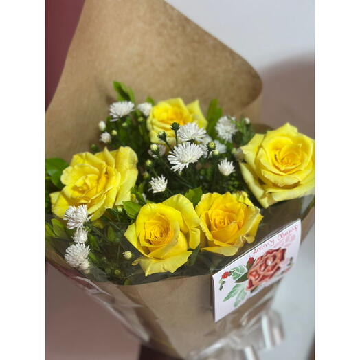 Buquê Rosas Amarelas Presente