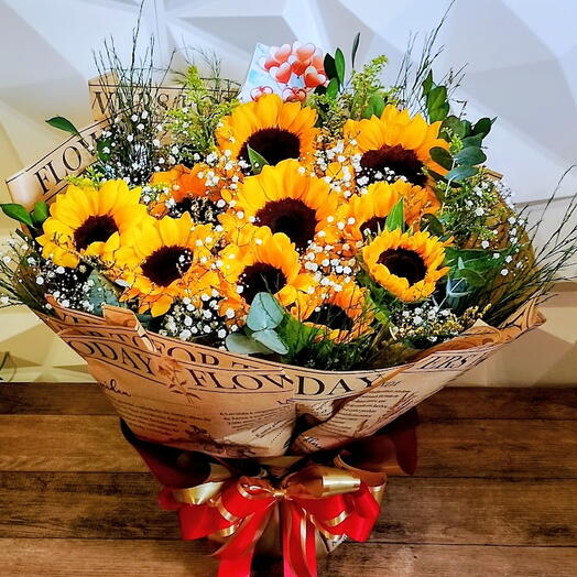 Buquê de 10 Girassois