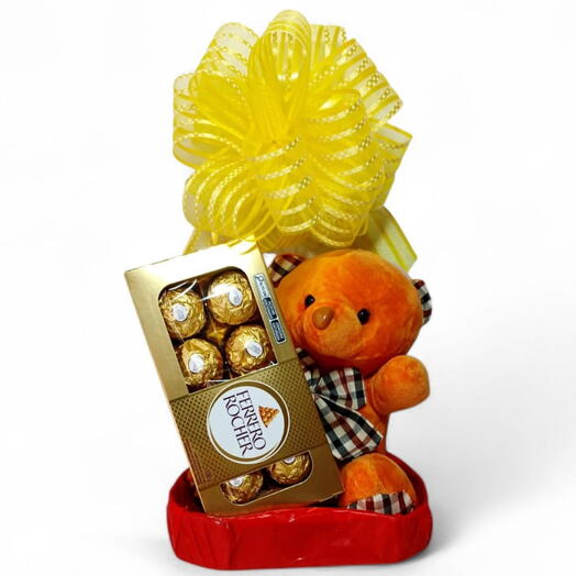 Urso Pelucia e Ferrero Rocher