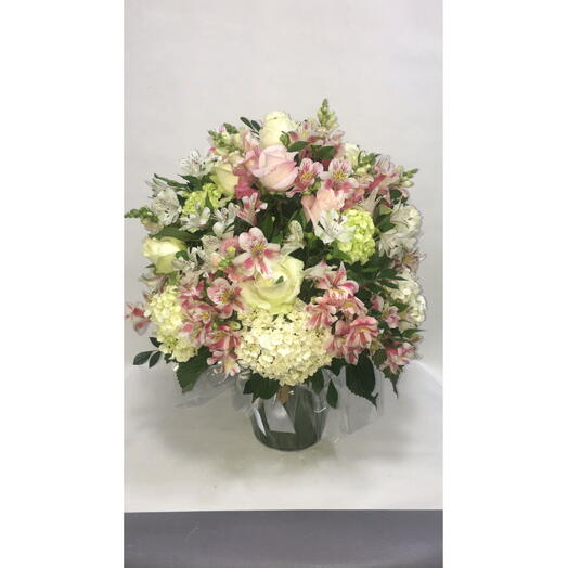 Arranjos em vidro com orquideas 2