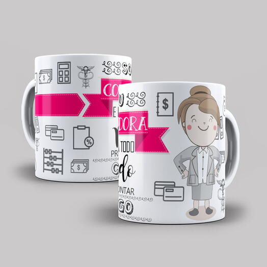 Caneca Profissão Contadora