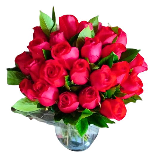 Vaso 30 Rosas - Beleza Vermelha