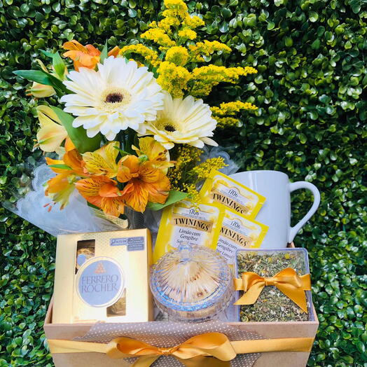 Cesta de Cha e Encanto Luxo