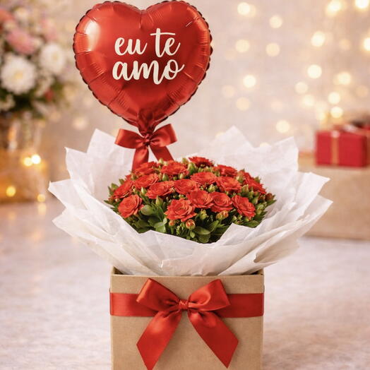 Box Amor em Flor - Eu Te Amo