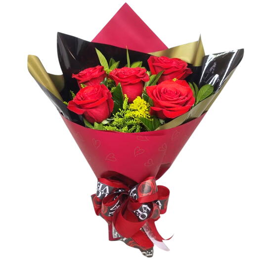 Buquê 5 Rosas - Encantos