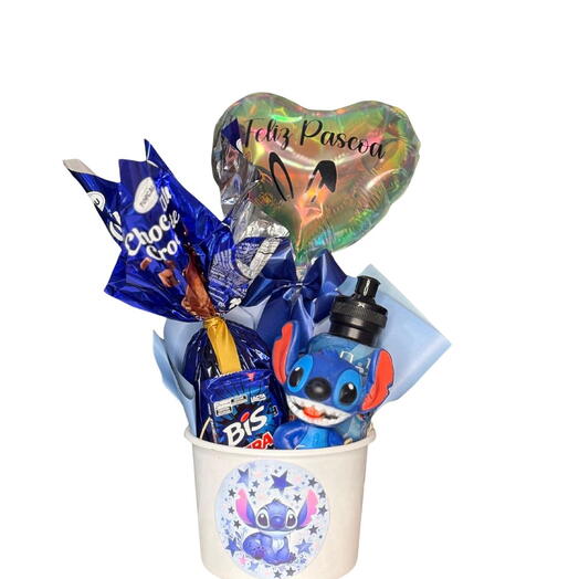 Baldinho Stitch Pascoa