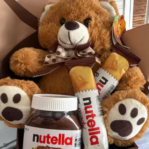 Cesta De Chocolate   Pelucia Nutella