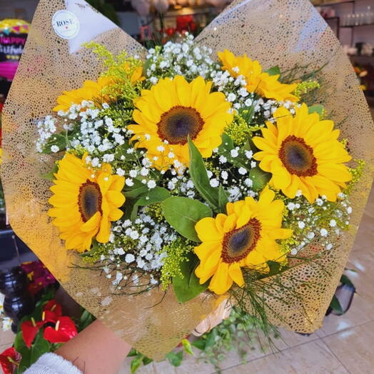 Buquê de 6 Girassol