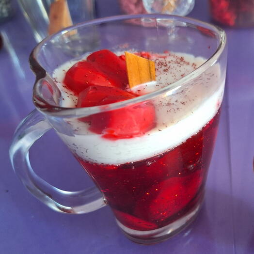 Vela Aromatica LOVE na Xicara de Coração de 140ml