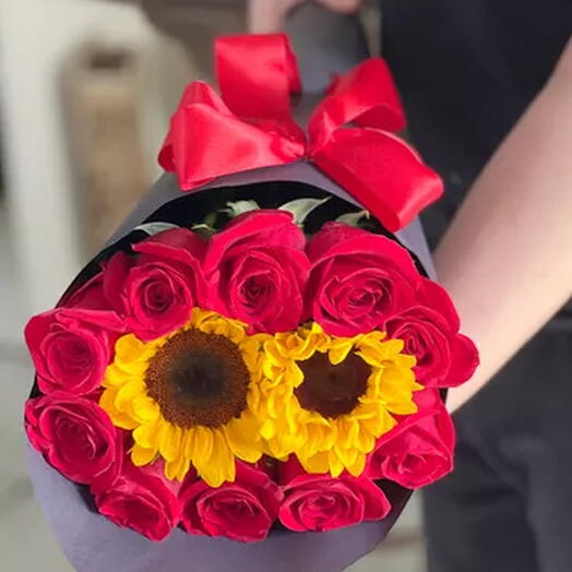 Luxo de Colombianas e Girassol