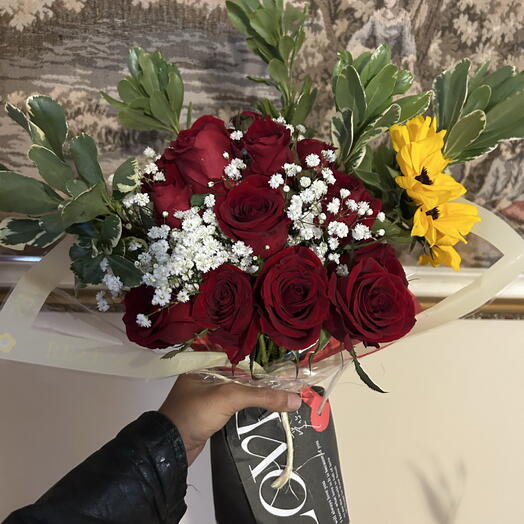 Buquê 10 Rosas Vermelhas