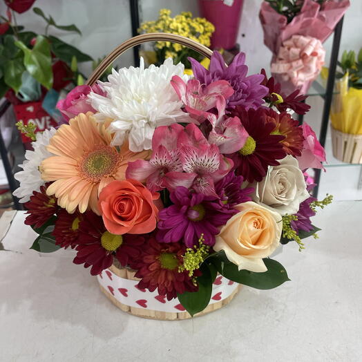 Cesta com Flores