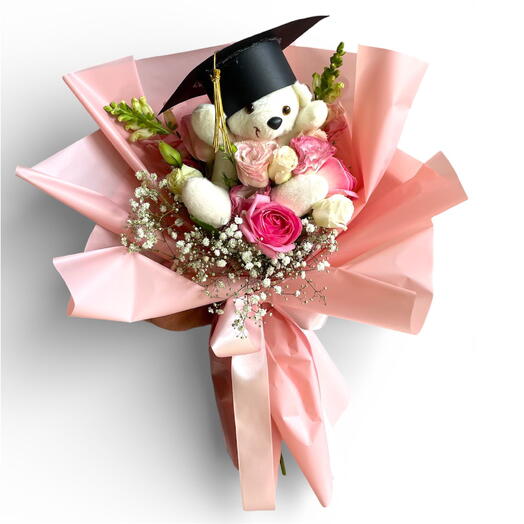 Buquê de Formatura com Urso