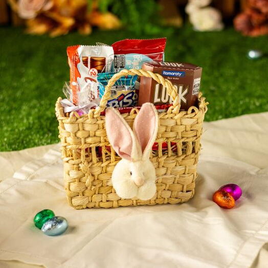 Presente de Pascoa Bolsa rustica