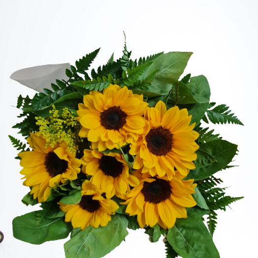 BUQUÊ COM 6 GIRASSOIS