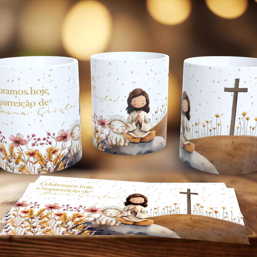 Caneca Pascoa - Celebramos Hoje A Ressurreição De Jesus Cristo