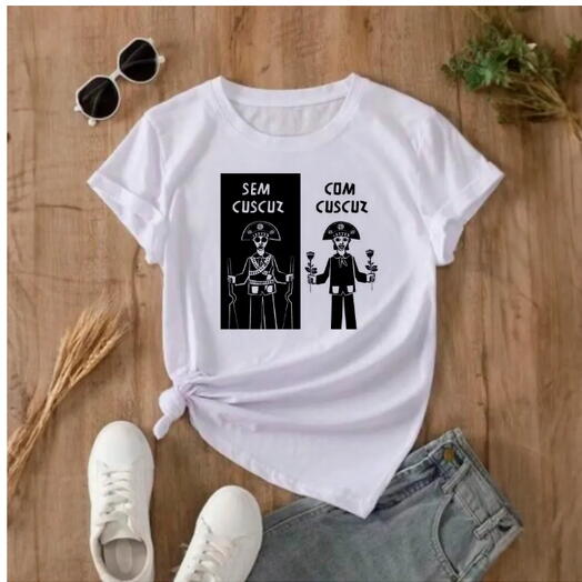 Camiseta Com Cuscuz Sem Cuscuz