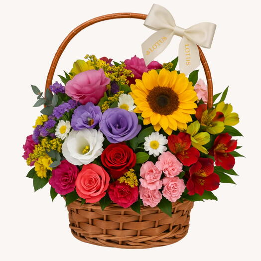 Cesta de Flores do Campo Diversas