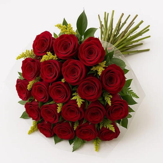 Buquê Com 20 Rosas Vermelhas