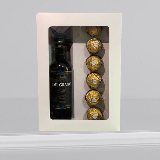 Box de Vinho com Chocolates