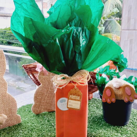 Caixa de bombom Personalizada de Cenoura