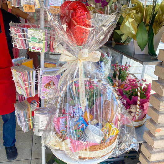 Cesta de cafe da tarde