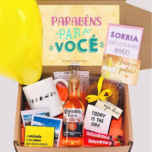 Box Parabens - Presente Personalizado Aniversario