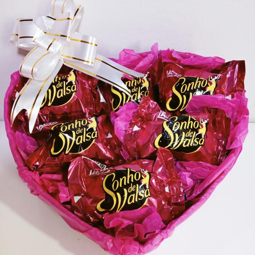 Coração c/6 Bombons Sonho de Valsa