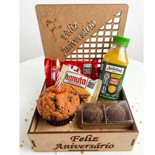 Cesta de Presente Feliz Aniversario