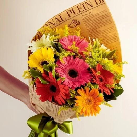 Buquê tradicionais naturais de gerbera