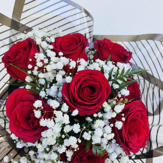 Buquê 8 Rosas Luxo