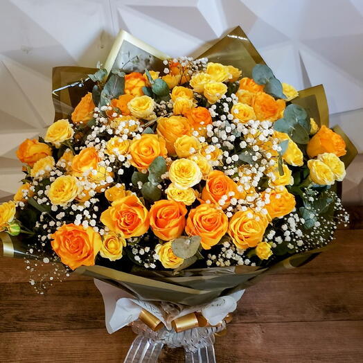 Buquê Sensação de Rosas Amarelas