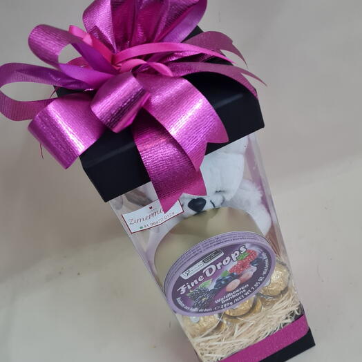 Caixa com Bala em Lata