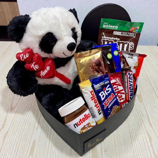 ️ Coração de Luxo - Panda + Grande